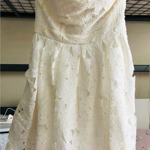 Strapless Lace Dress